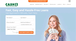 Desktop Screenshot of cash1loans.com